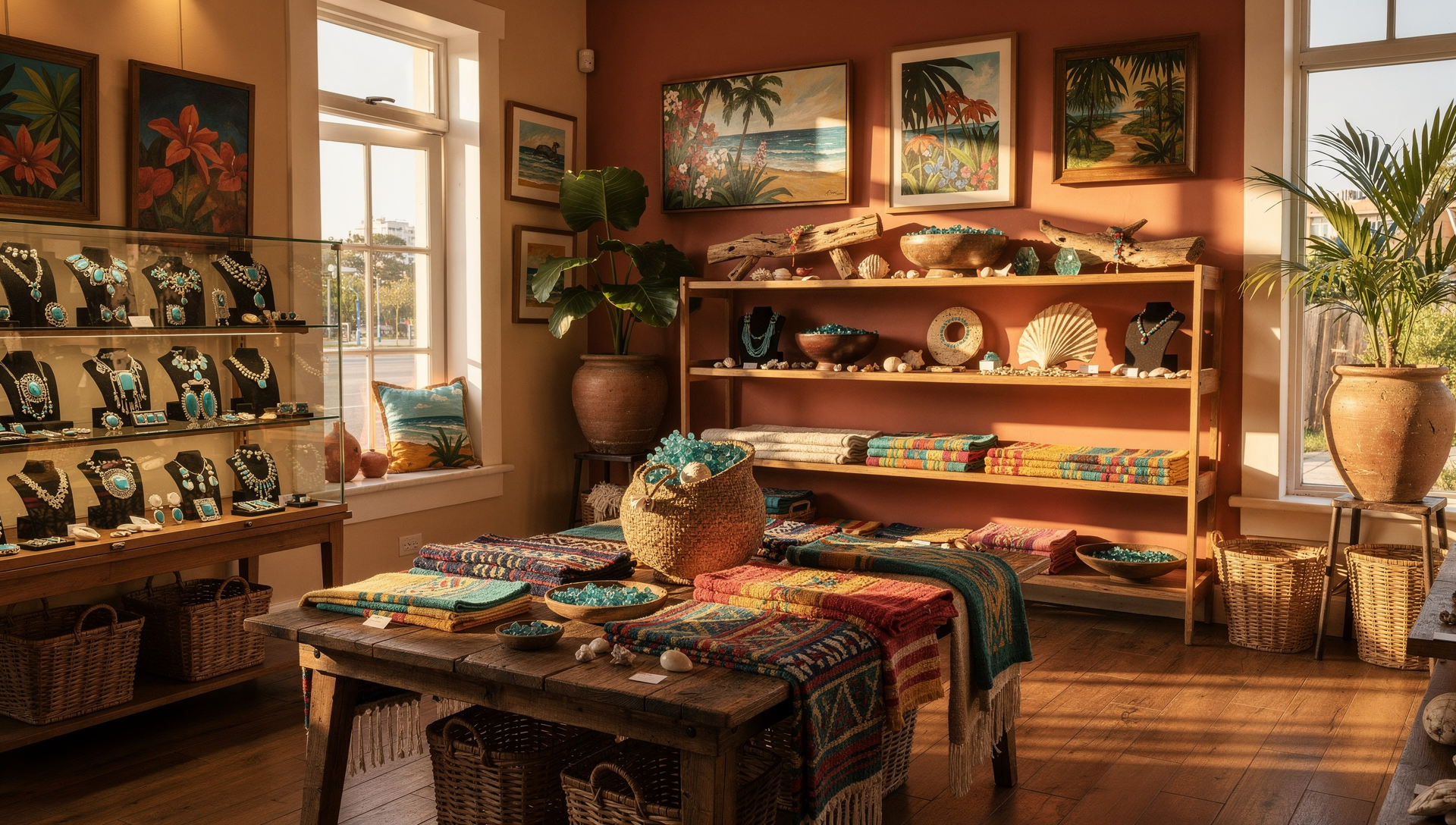 Downtown Panama City shopping district with local boutiques