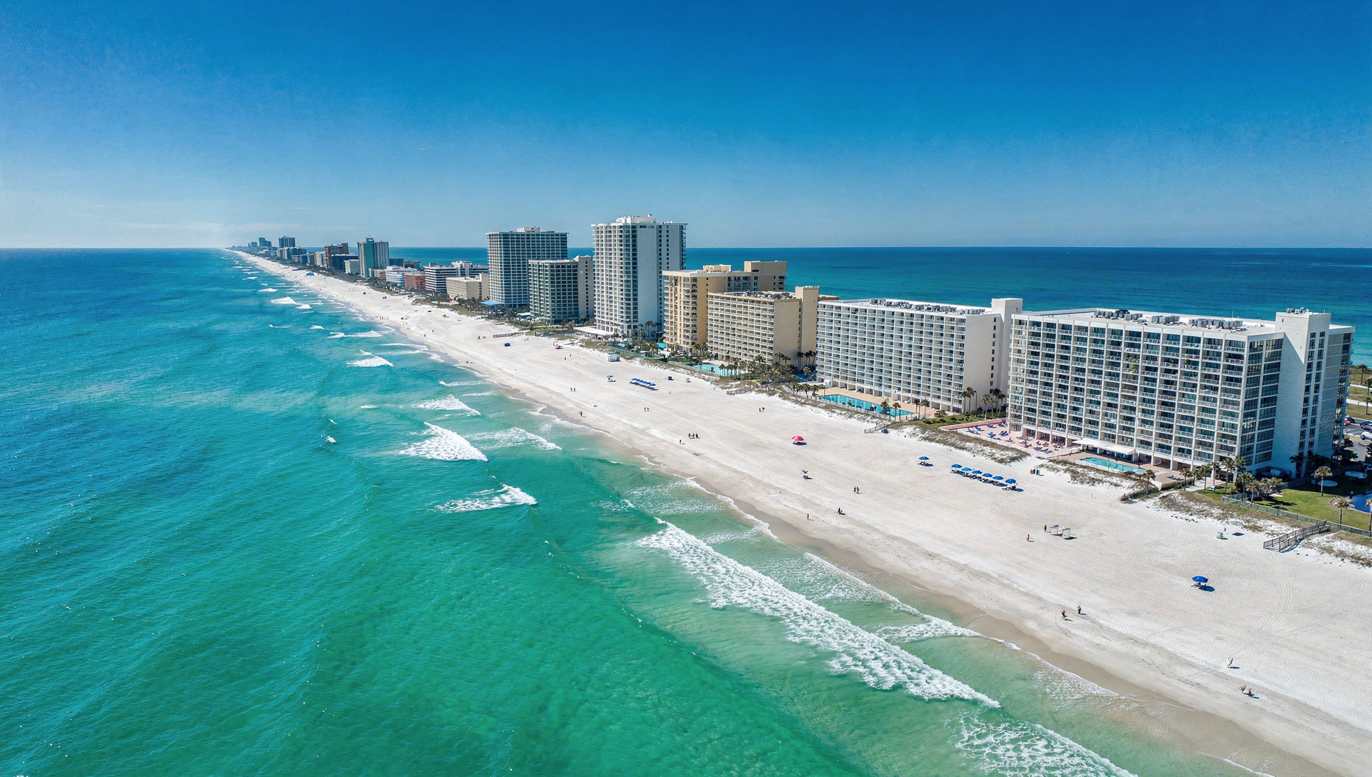 Beachfront resort in Panama City Florida with ocean view