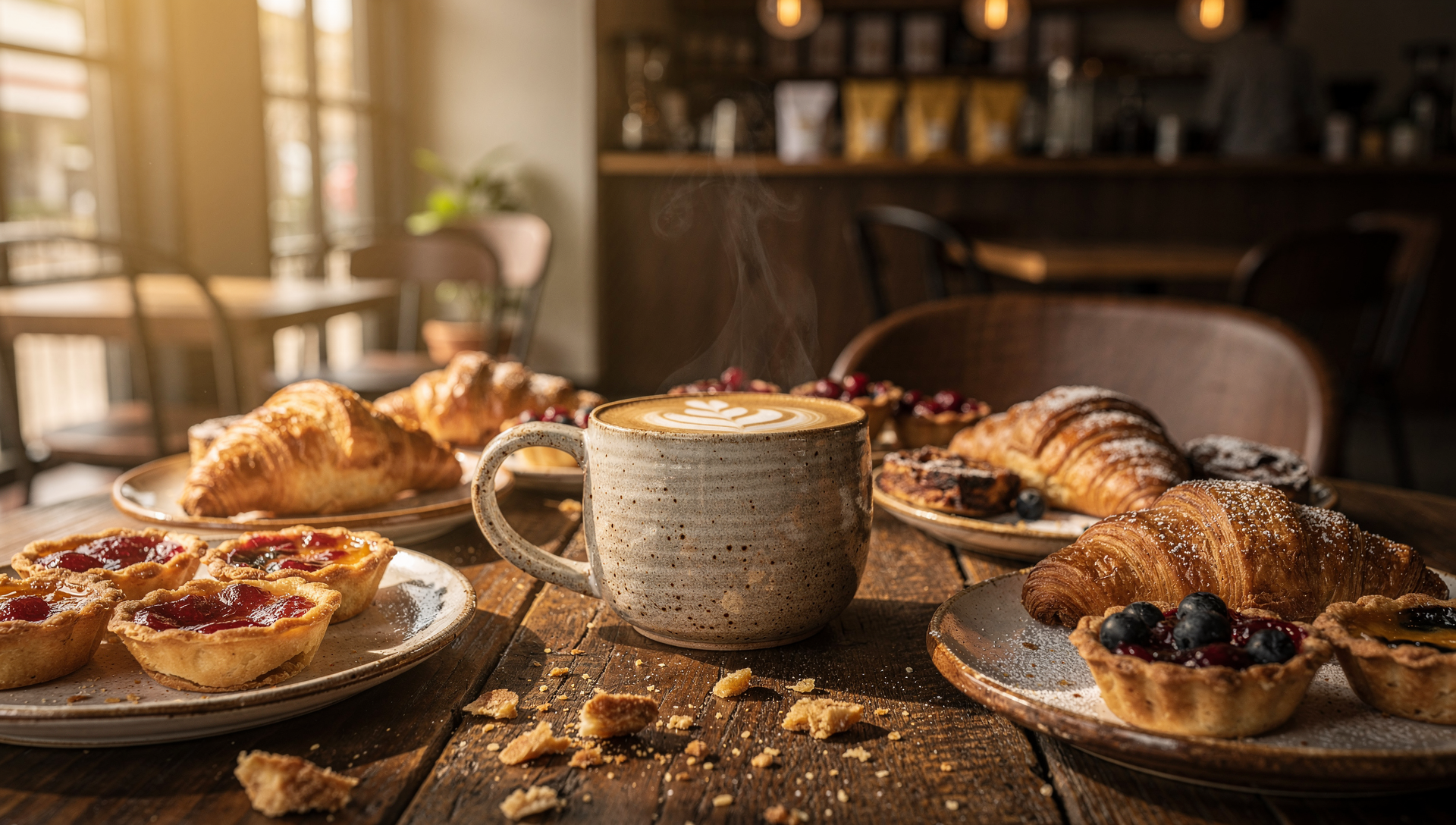 Coffee and pastries at a Panama City FL cafe