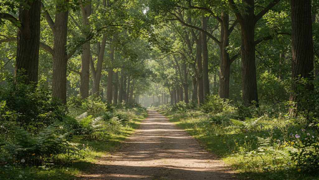 Conservation Park walking trail used by locals in Panama City Florida