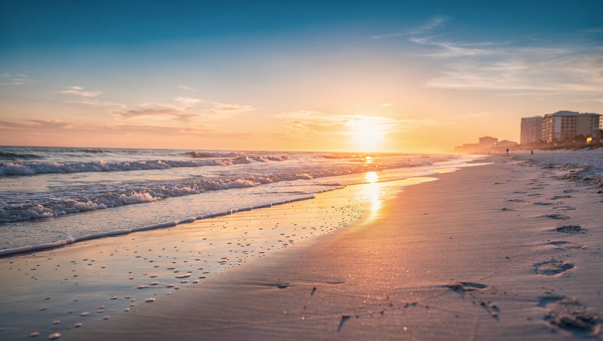 Downtown Panama City Florida with shops and local character